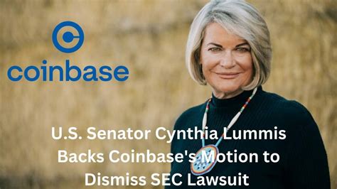 U S Senator Cynthia Lummis Backs Coinbase S Motion To Dismiss Sec