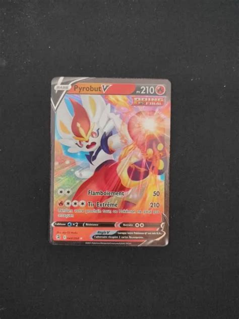 CARTE POKÉMON PYROBUT V 044 264 Poing De Fusion Épée Bouclier EUR 3