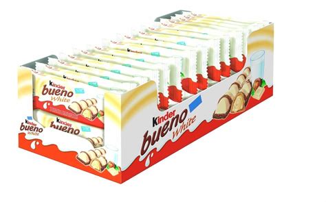 KINDER BUENO White 2 BAR 30 24 18 12 6 3 PACKETS 39g CHOCOLATE By