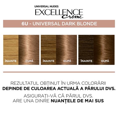 Перманентна боя за коса без амоняк L Oreal Paris Excellence Universal Nudes U Dark Blonde