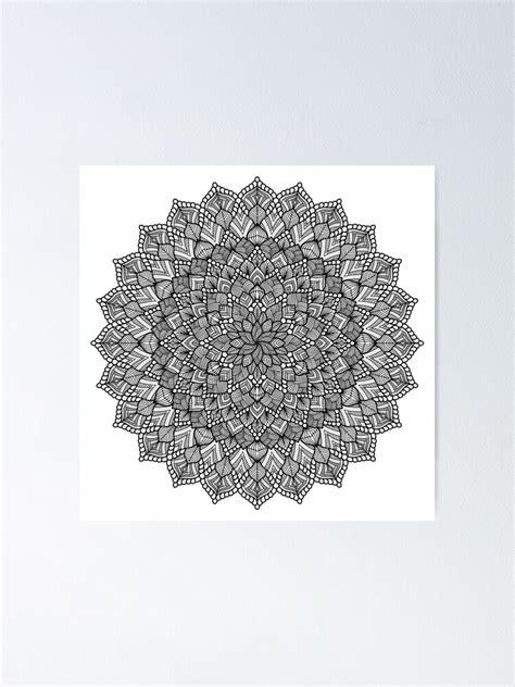 Mandala Poster By ElviraDraat Redbubble