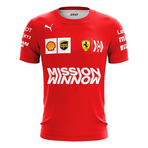 Camisa Camiseta Scuderia Ferrari F1 Formula 1 Leclerc Vettel Shopee