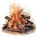 10 Bonfire Campfire Clipart, Firewood Clipart, Printable Watercolor ...