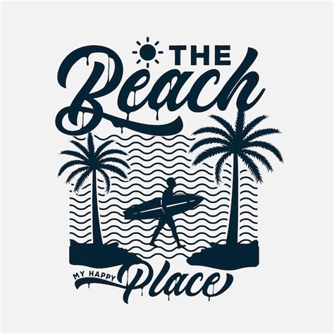 Premium Vector Summer Beach T Shirt Design