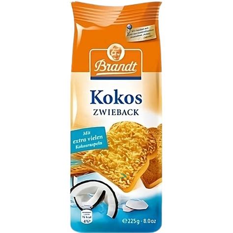 Brandt Genuss Zwieback Kokos 225g Packung