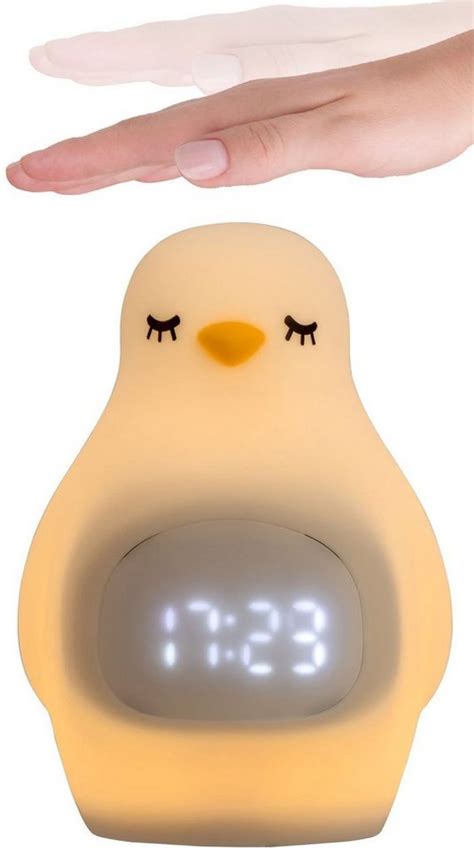 Pauleen Nachttischlampe »Good Morning Penguin«, Nachtlicht, Wecker ...