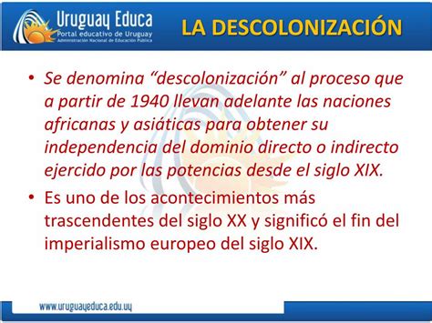 PPT La Descolonización PowerPoint Presentation free download ID