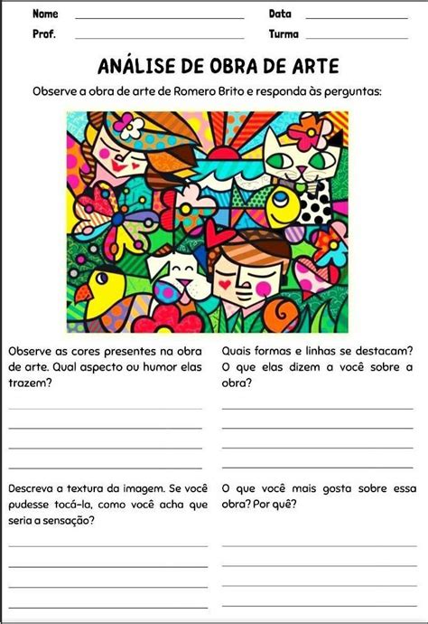 An Lise De Obra De Arte Observe A Obra De Arte De Romero Brito E