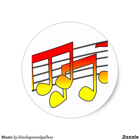 Music Classic Round Sticker Zazzle Create Custom Stickers Custom Stickers Round Stickers