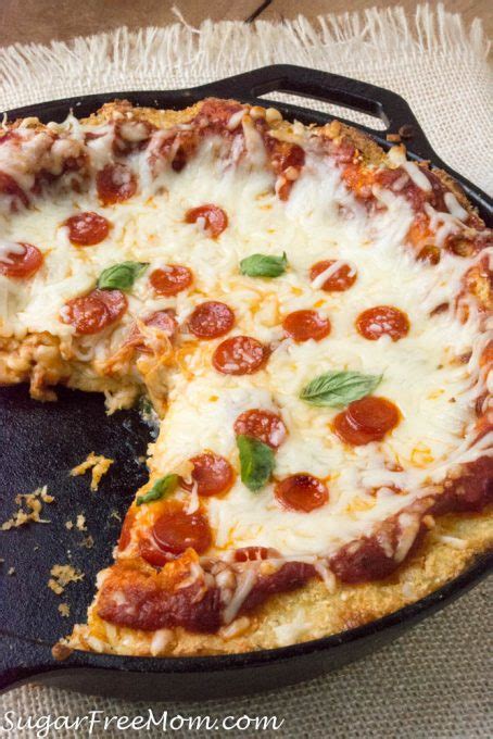 Low Carb Cauliflower Deep Dish Pizza Nut Free Sugar Free Mom