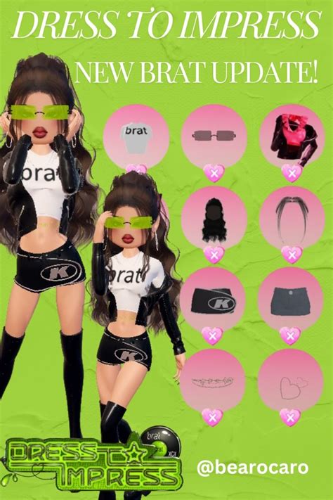 Dress To Impress New Brat Update Charli Xcx Inspiration Outfit ในปี 2024