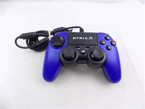 Atrix Playstation 4 Ps4 Wired Compact Controller Blue Starboard Games