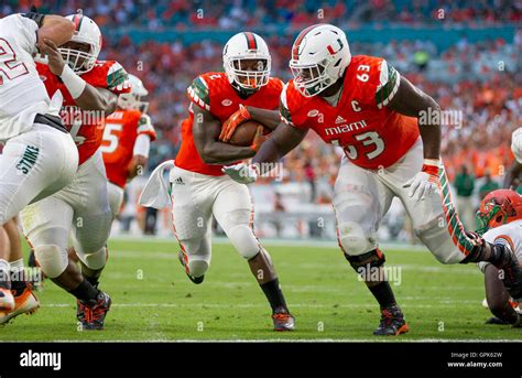 Miami Gardens Florida USA 3rd Sep 2016 Miami Hurricanes Running