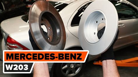 Wie MERCEDES BENZ W203 C Klasse Bremsscheiben Hinten Wechseln AUTODOC