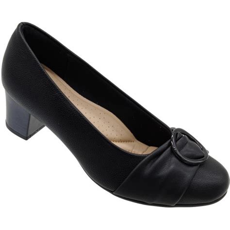 Sapato Scarpin Piccadilly Joanete Salto M Dio Grosso Feminino