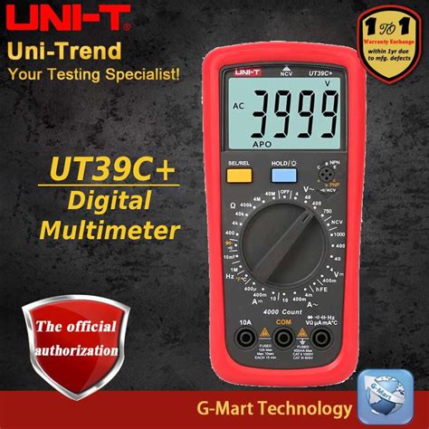 Uni T Ut C Ut E Ut A Digital Multimeter Shopee Malaysia