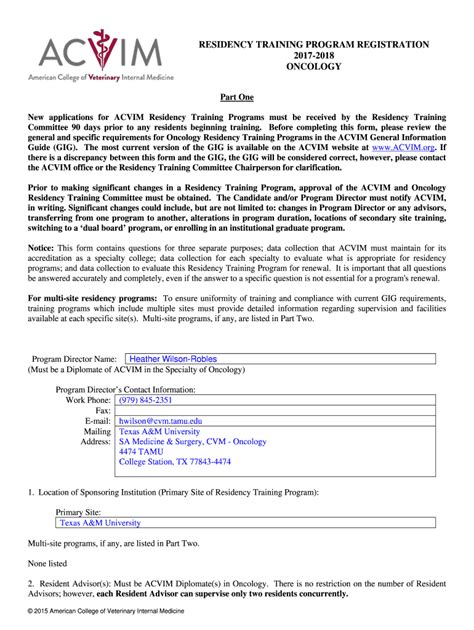 Fillable Online General And Specific Requirements For Oncology