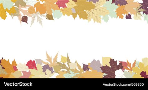 Autumn leaf border Royalty Free Vector Image - VectorStock