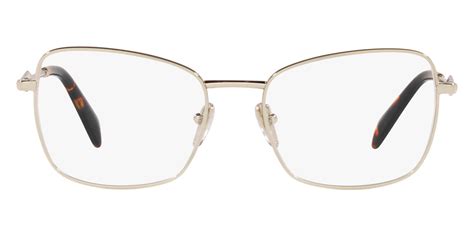 Prada Pr Zv Zvn O Pale Gold Eyeglasses