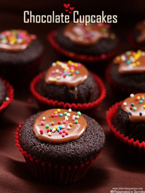 Eggless Chocolate Cupcake Recipe Sharmis Passions