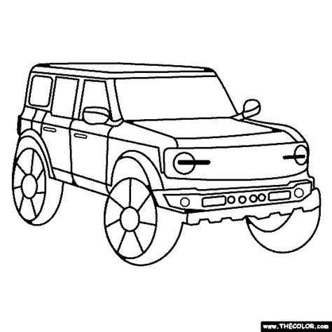 Ford Bronco Coloring Sheets Coloring Pages