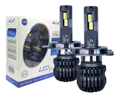 Kit Led Slim Ray X H4 Duplo Csp 11000 Lumens