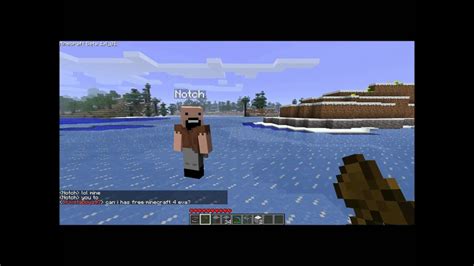 Notch In Minecraft Youtube