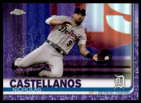 Topps Chrome Purple Refractors Nicholas Castellanos Ebay