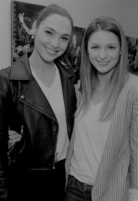 Glamorous Source Simplygalgadot Gal Gadot And Melissa Benoist On