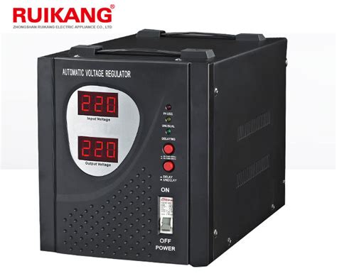 Kva Single Phase Meter Display Electrical Automatic Voltage Stabilizer