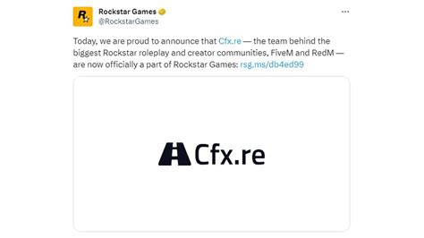 Rockstar Officially Acquires Gta 5 Rp Fivem Developers Cfxre Roleplay Community Update