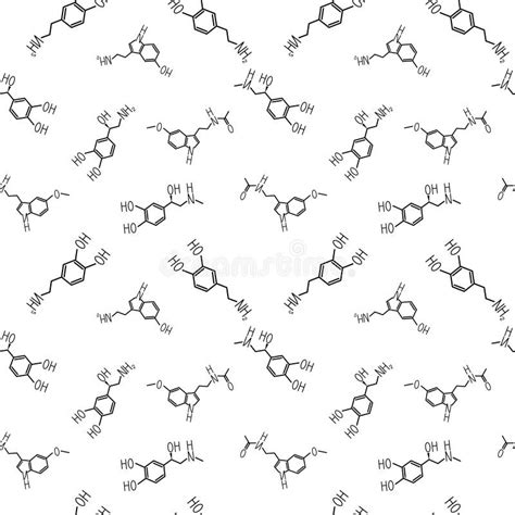 Seamless Biochemistry Pattern Stock Vector Illustration Of Decor