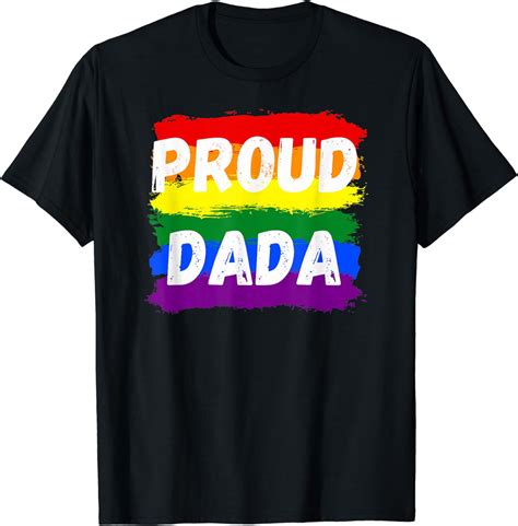 Proud Dada Lgbtq Pride Gay Pride Month Parade Supporter T Shirt