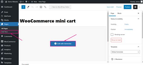 How To Create Elementor Woocommerce Mini Cart Page Elementskit