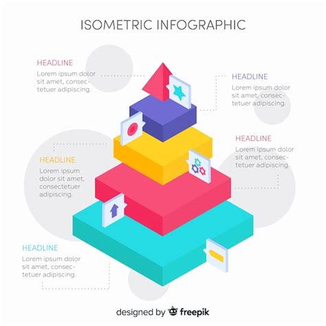 Muestra Infografía Isométrica Vector Gratis