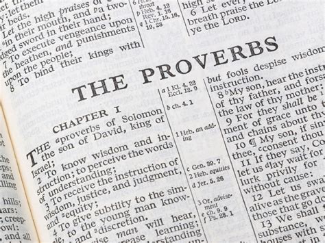 Proverbs 30 - Proverbs for Each Day of the Month