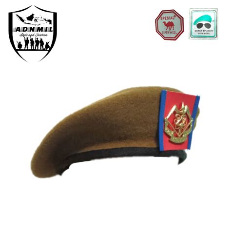 Jual Baret Dan Emblem Arhanud Baret Kacamata Camel Merah Baret Tni Ad