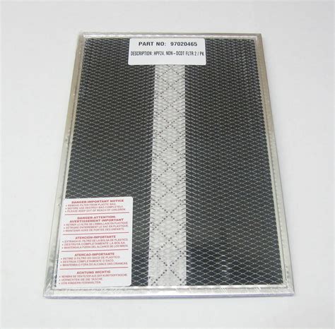 Broan Nutone S97020465 HPF24 Range Hood Non Duct Filter 2 Pack