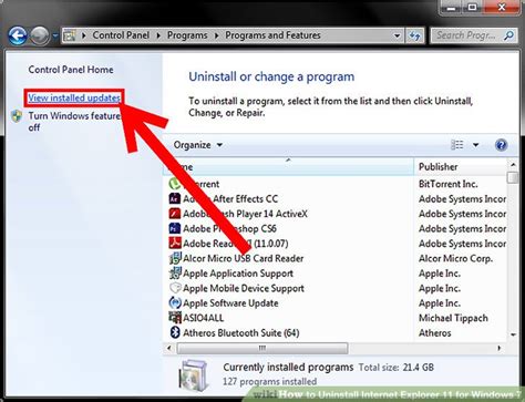 How To Uninstall Internet Explorer 11 For Windows 7 8 Steps