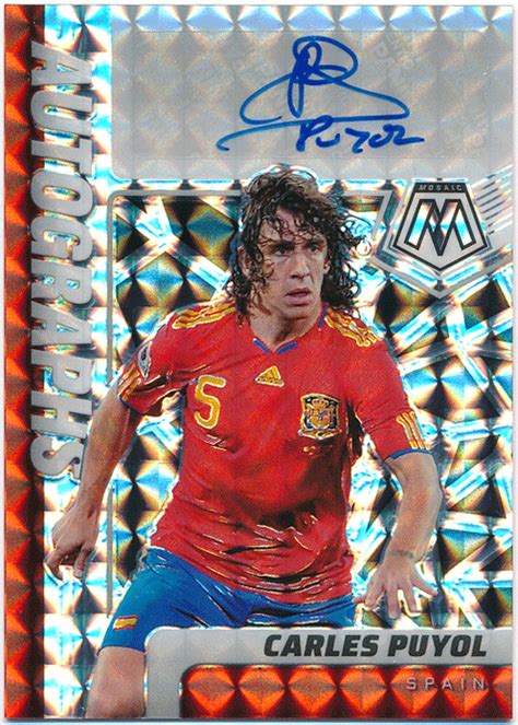 Carles Puyol Soccer Panini Mosaic Fifa Road To World Cup