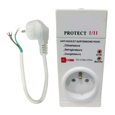 Prise Protection Surtensions CAMELEC PROTECT I II Avec Rallonge