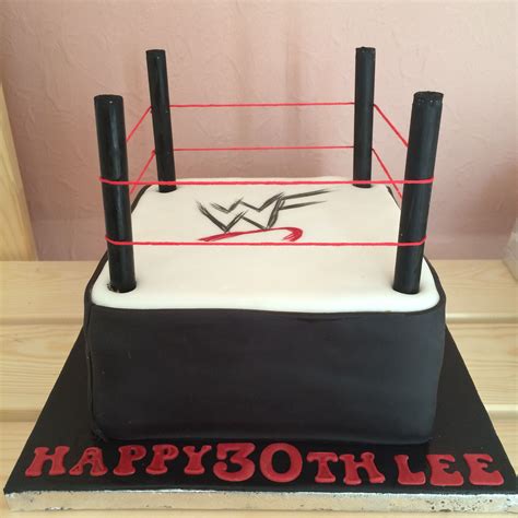 Wrestling Ring Cake With Official WWF Logo Wwf Logo Ring Cake