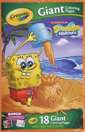 Crayola Nickelodeon Spongebob Squarepants Giant Coloring Book 1 Count Ralphs