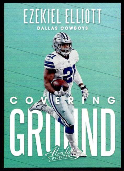 2018 Panini Absolute Covering Ground Ezekiel Elliott Dallas Cowboys Cg