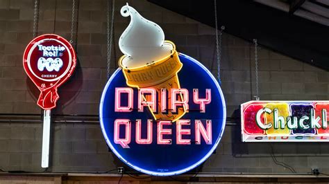 1950s Dairy Queen Single-Sided Porcelain Neon Sign for Sale at Auction ...