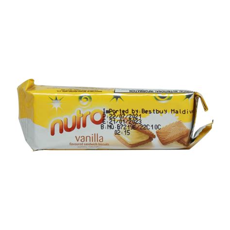 Nutro Vanilla Flavoured Sandwich Biscuits 30g Whim