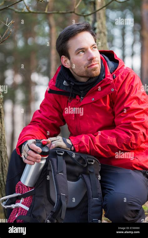 Hiker Backpack Forest Hi Res Stock Photography And Images Alamy