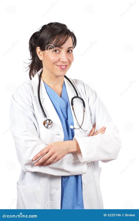 Female Doctor In Lab Coat Stock Photo Image Of Intern