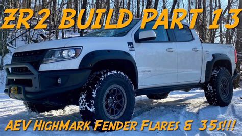 Part 13 Chevy Zr2 Diesel Build Highmark Flares And 35s Youtube