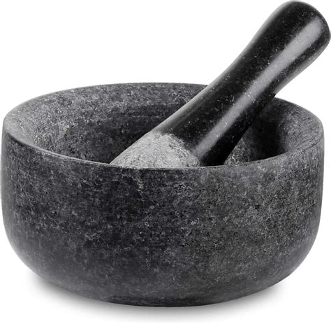 Velaze Granite Mortar And Pestle Set Guacamole Bowl Natural Stone